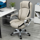 Vinsetto - Fauteuil de bureau exécutif en cuir PU avec roulettes pivotantes - ergonomique-Plage de réglage en hauteur 19 po‑22,75 po, convient à la plupart des bureaux