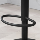 HOMCOM Adjustable Counter Height Bar Stools - Black - 2 Pack-Non-slip rubber pads will prevent your floor from scratching
