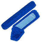 Gritt Commercial Microfiber Looped Dust Mop Pad Head - 60" x 5" - Blue - 3 Pack-Length: 60 Inches