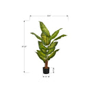 Monarch Specialties 47" Artificial Indoor Evergreen Tree - Floor - Black Pot-This easy-care faux potted plant is made from the highest quality materials and requires no maintenance or watering, for a sustainable, environmentally friendly, decorative accent that will last a lifetime