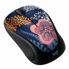 Logitech Design Collection Limited Edition Wireless Mouse - Forest Floral-Portable & Comfortable: lightweight, portable design with built-in USB storage makes for easy travel to meetings or on-the-go; soft rubber side-grips add extra comfort