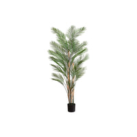 Monarch Specialties 83" Artificial Indoor Palm Tree - Floor - Black Pot-Standing at an impressive 83" tall, this lifelike artificial palm tree with 32 real touch green leaves is the perfect decorative statement piece for any indoor space
