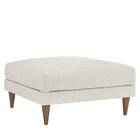 Modway Zoya Down Filled Overstuffed Ottoman - Ivory-Upholstered Polyester Fabric 