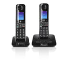 Motorola - Téléphone sans fil D87 Série Bluetooth - Noir - Paquet de 2-Graphique complet de 1.8 po : Affichage couleur Rendre la communication plus claire avec un affichage couleur