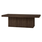 Hudson&Canal Torren 48"W Rectangular Coffee Table - Alder Brown-Tabletop features a weight capacity of 75 lbs