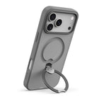 AXS PROShield Stand MagSafe Compatible Phone Case for Apple iPhone 17 Pro Max - Grey-360° rotating stand for portrait or landscape viewing 