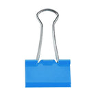 JAM Paper Colourful Binder Clips - Medium - 1 1/4" - Blue - 15 Pack-Quantity: 15 Clips per Pack | Durable and Reusable