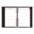Brownline - 2026 Agenda quotidien CoilPro avec couverture rigide et reliure spirale double - 8 po x 5 po - Noir - Anglais-Planificateur mensuel avant chaque mois