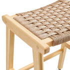 Modway - Saoirse Tabouret de comptoir en corde tissée en bois - Naturel naturel - Ensemble de 2-9