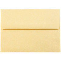JAM Paper A6 Parchment Invitation Envelopes - 4.75" x 6.5" - Antique Gold Recycled - 50 Pack -Colour: Antique Gold, Envelopes feature a marbled parchment finish for an elegant touch