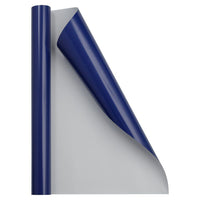 JAM Paper Glossy Wrapping Paper - 17" x 18' - Glossy Royal Blue - 2 Pack-Colour: Royal Navy Blue