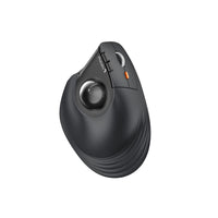 ProtoArc NL Ergonomic Vertical Wireless Trackball Mouse - Black-Built-in 500mAh lithium battery, easily charge the mouse with the included USB C charging cable anytime anywhere