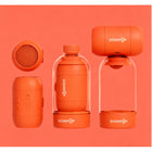 Sodapop Bottle Top Portable Bluetooth Speaker - Orange-Up to 30+ hours continuous battery life with USB-C charging