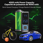 Bullseye - Compresseur d'air et Powerbank portable rechargeable Pocket Air-LIVRÉ AVEC TOUT CE QUI EST NÉCESSAIRE POUR UN USAGE QUOTIDIEN : La pompe à air de poche n'est pas seulement un gonfleur de pneu portable pour les pneus de voiture. Avec des accessoires de buse polyvalents, ce gonfleur de pneus Bullseye Pro pour les pneus de voiture peut gonfler les pneus de vélo, les balles de sport et autres gonflables. Que vous campiez ou que vous vous prépariez pour un jeu, cette pompe à air portable pour pneus de