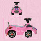 Qaba Baby Push Car with Music, Horn and Lights - Pink-Constructed from PP and metal for longevity 