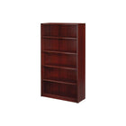 Office Star Napa Collection Bookcase, 5-Shelf, Mahogany-Features 1" top and end panels