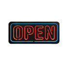 Futech LED Open Sign - 24" W x 10.5" H - Blue/Red-Indoor Use Only