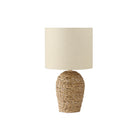 Monarch Specialties 17" H Transitional Table Lamp - Natural Rattan / Beige Shade-Refresh your home with this stylish 17"h table lamp featuring a natural rattan base and a chic beige fabric shade, perfect for creating a warm and inviting ambiance in your living room, bedroom, or home office