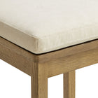 Modway - Jax Bois de chêne Tabouret de comptoir avec dossier ondulé en rasoir et coussin in Lin de chêne usé-8
