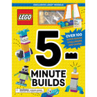 Sourcebooks - Livres LEGO - Constructions en 5-Minutes (Édition Anglais)-Un livre inspirant pour les fans de LEGO – Découvrez plus de 100 modèles, jeux, énigmes et défis dans ce livre de 96 pages pour enfants