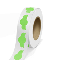 JAM Paper - Rouleaux d'étiquettes standard - en forme de sceau d'anniversaire - 1 3/8 x 2 5/8 - vert fluo - 125 étiquettes/rouleau-Couleur : Vert fluo | Faites ressortir votre courrier avec des étiquettes d'adresse d'expédition colourées.