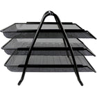 ShoppingAll Mesh 3-Tier Document Tray-SLIDING TRAYS: The sliding trays are easily accessible by pushing them back or forward smoothly. Each tray implements an special engineered design to prevent documents from falling off.