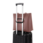 Bugatti PURE Vegan Leather Business Tote Bag with Removable Organizer for 14.1" Laptop/Tablet - Pink-Practical key fob