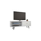 Manhattan Comfort Liberty MDP and MDF 62.99"W TV Stand, White (201AMC6)-Free Standing TV Stand for Living Room and Bedroom use.