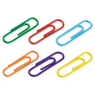 JAM Paper - Trombones standard colourés - trombones réguliers 1 po - assortiment arc-en-ciel - 6 paquets de 100-Taille : 1 pouce (standard/régulier) | Gardez vos piles de papier organisées avec des trombones colourés