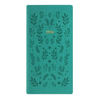 Letts - 2026 Agenda hebdomadaire Woodland - 6-7/8 po x 3-1/8 po - Vert - Multilingue- Style d’intérieur intemporel avec une semaine sur deux pages