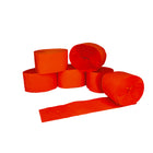 Artworks Crepe Streamers - 4.5 cm x 25 m - Orange - 6 Pack-Strong crepe paper rolls can be stretched and shaped into endless options