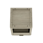 Manhattan Comfort Evelyn 20" Modern 1-Drawer Nightstand 2-Piece Set - Natural-30 Day Limited Manufacturer's Warranty