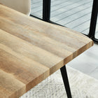 Homy Casa 63"W Live Edge Office Desk - Walnut-Versatile desk ideal for home offices, training rooms, and corporate use