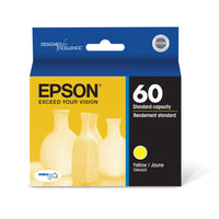 Epson T060 Ink Cartridge - Standard Capacity - Yellow-Get standard-yield capacity per ink tank while enjoying cost savings