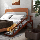 PawHut - Rampe pour chien en bois 60 po L pour grands chiens - brun-Surface en tapis antidérapant pour éviter les glissades et chutes des chiens 