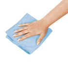 Globe Commercial Microfiber Cloth - 240GSM - 14" x 14" - Blue - 10 Pack-Soft, non-abrasive and doesn't scratch