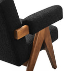 Modway Lyra Boucle Fabric Armchair - Black-8