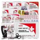 First Aid Central - Trousse de premiers soins Type 3 - Petite - CSA Z1220-24 - Boîtier en plastique-Emballée dans un boîtier en plastique mural durable avec logo de premiers soins bilingue.