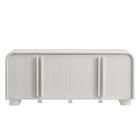 Modway Bellamy 63" Curved 4-Door Sideboard Cabinet - Ash-Non-Marking Floor Glides