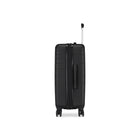Bondstreet Panoramic 26.5" ABS/PC Hardside Medium Check-in Luggage - Black-Telescopic trolley handle with multi-stage locking heights