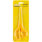 JAM Paper Heavy Duty Multi-Purpose Precision Scissors - 8" - Yellow-Size: 8 inches (204 cm) overall length | Great for all home, desktop, office and arts & crafts uses