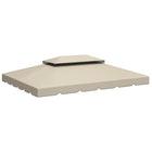 Outsunny 13' L x 10' W Gazebo Replacement Canopy Top - Beige-ONLY fit Outsunny 12.8' x 9.8' (3.9 x 2.9 m) gazebo SKU:01-0870,84C-101,84C-101CG,84C-144,84C-144CW