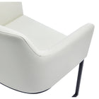 Manhattan Comfort - Lot de 2 fauteuils de salle à manger modernes Serena 23,03 po en similicuir crème-24,02 po L x 21 po l x 32,68 po H