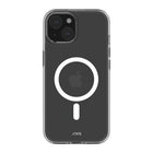 AXS - Ensemble de départ - étui Ultra Clear MagSafe transparent testé contre les chutes, protecteur d’écran et chargeur 30w pour Apple iPhone 15-Étui résistant aux chutes avec des poches d’air absorbant les chocs