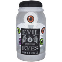 GEMMY Airblown Inflatable Halloween Flashing Evil Eye Jar - 66"-Eyeballs light up with flashing effect