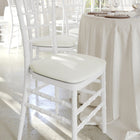 Flash Furniture - Coussin en tissu rigide pour chaise Chiavari, ivoire (BHIVORYHARD)-Coussin ferme de chaise