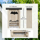 PawHut Wooden Bat Boxes Houses - 3 Pack-Suitable for farms and orchards to encourage bat habitation 