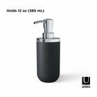 Umbra Junip Soap and Sanitizer Pump - 295ml - Chrome Black-Dimensions: 3.75" W x 2.75" D x 7" H