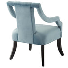 Modway Harken Performance Velvet Accent Chair - Light Blue-Dense Foam Padding