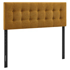 Modway Emily Fabric Upholstered Queen Size Headboard - Copper-Premium Linen-Like Fabric